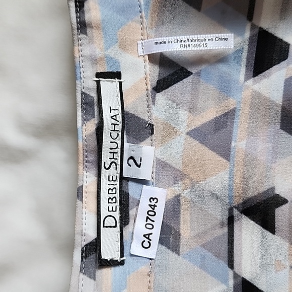 Debbie Shuchat Hi-Lo Pleated Blouse - Picture 11 of 12